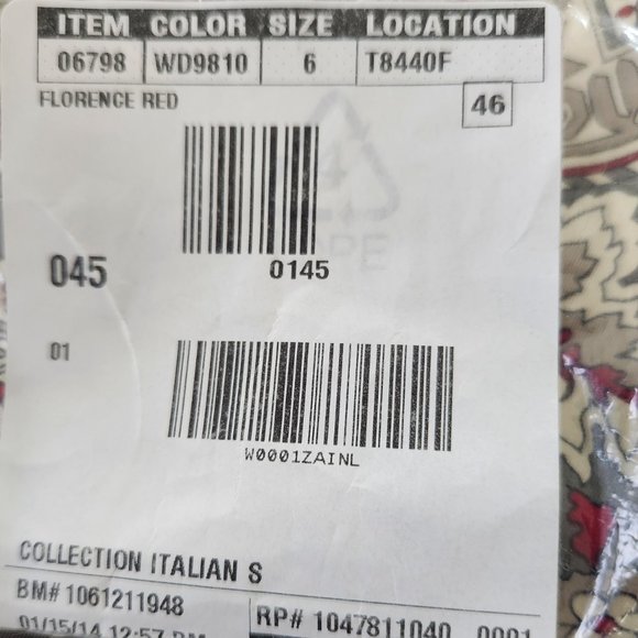 J. Crew Collection | Italian Silk Tapestry Shirtdress, Size 6, Florence Red - Picture 5 of 5